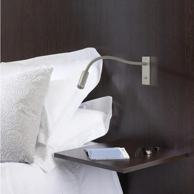 Flexible Bedside Lamp with Adjustable LED Light for Reading