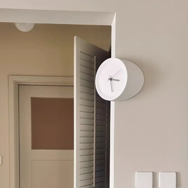 Chic Orange Corner Wall Clock for Modern Homes