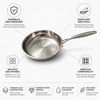 Hammer-Pattern Titanium Non-Stick Frying Pan (Induction-Ready)