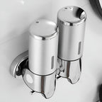 Marble-Effect Wall Soap Dispenser for Easy Mounting