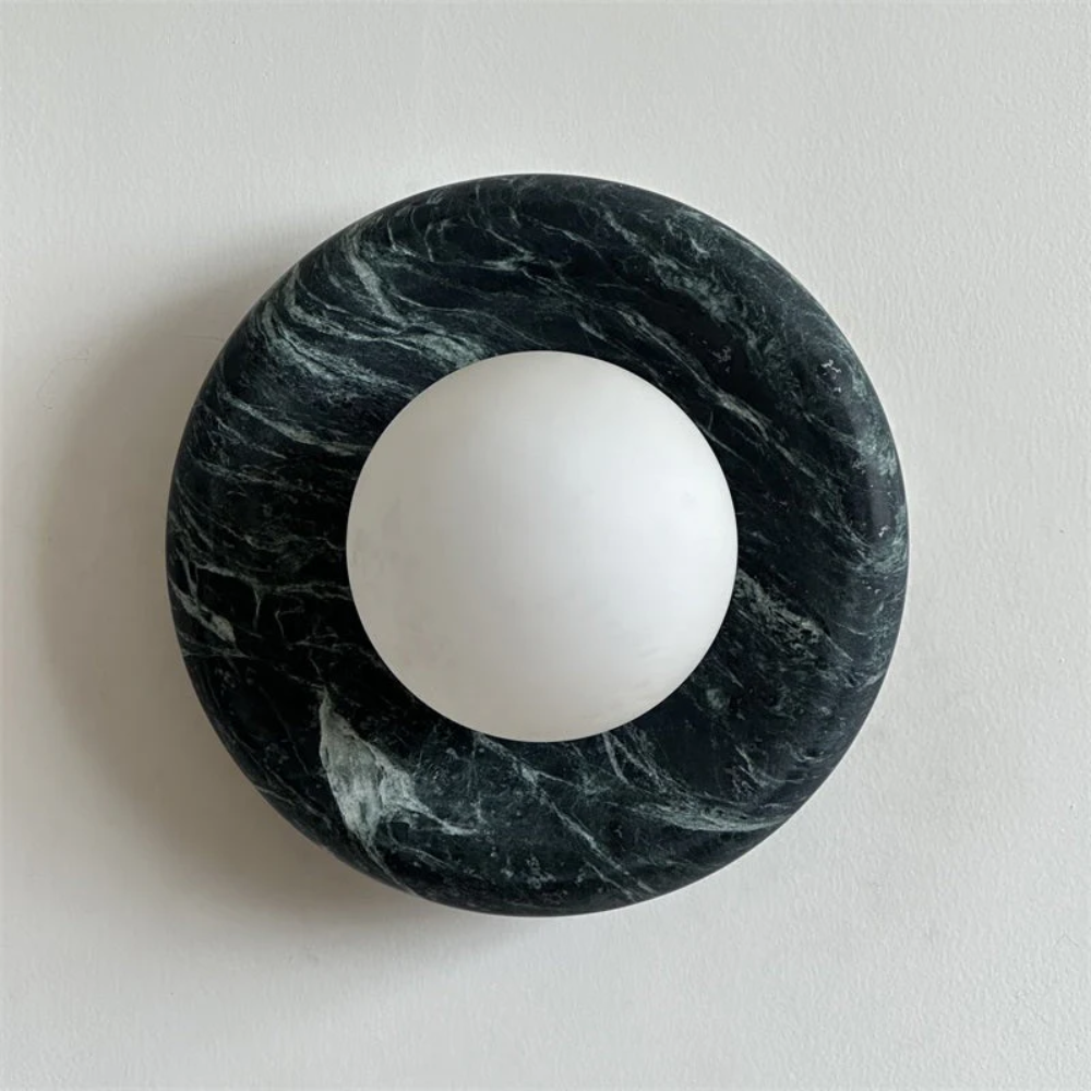 Elegant Indoor LED Wall Light Fixture - Modern Marble Sconce
