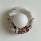 Elegant Indoor LED Wall Light Fixture - Modern Marble Sconce