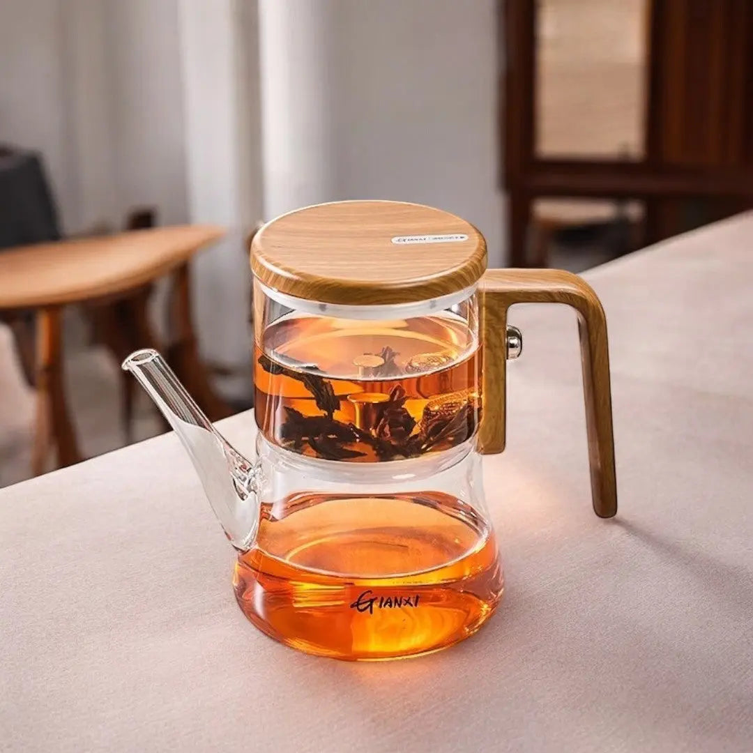 EcoGlass Magnetic Brew Teapot for Perfect Tea Moments