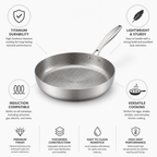 Hammered Titanium Nonstick Frying Pan (Induction Ready)