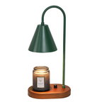 Table Lamp with Metal Shade and Dimmable Candle Wax Warmer