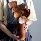 Acacia Wooden Ladle Set – Essential Kitchen Utensils for Cooking