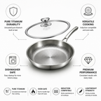 Uncoated Pure Titanium Frying Pan (29.97 cm)