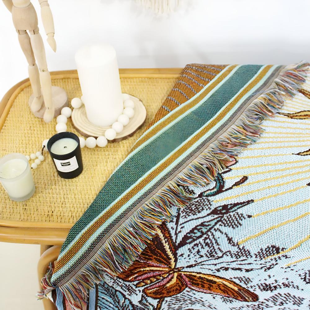 Boho Sun Design Throw Blanket for Comfort and Style