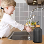 Simple Bamboo Soap Pump Dispenser – Minimalist Design