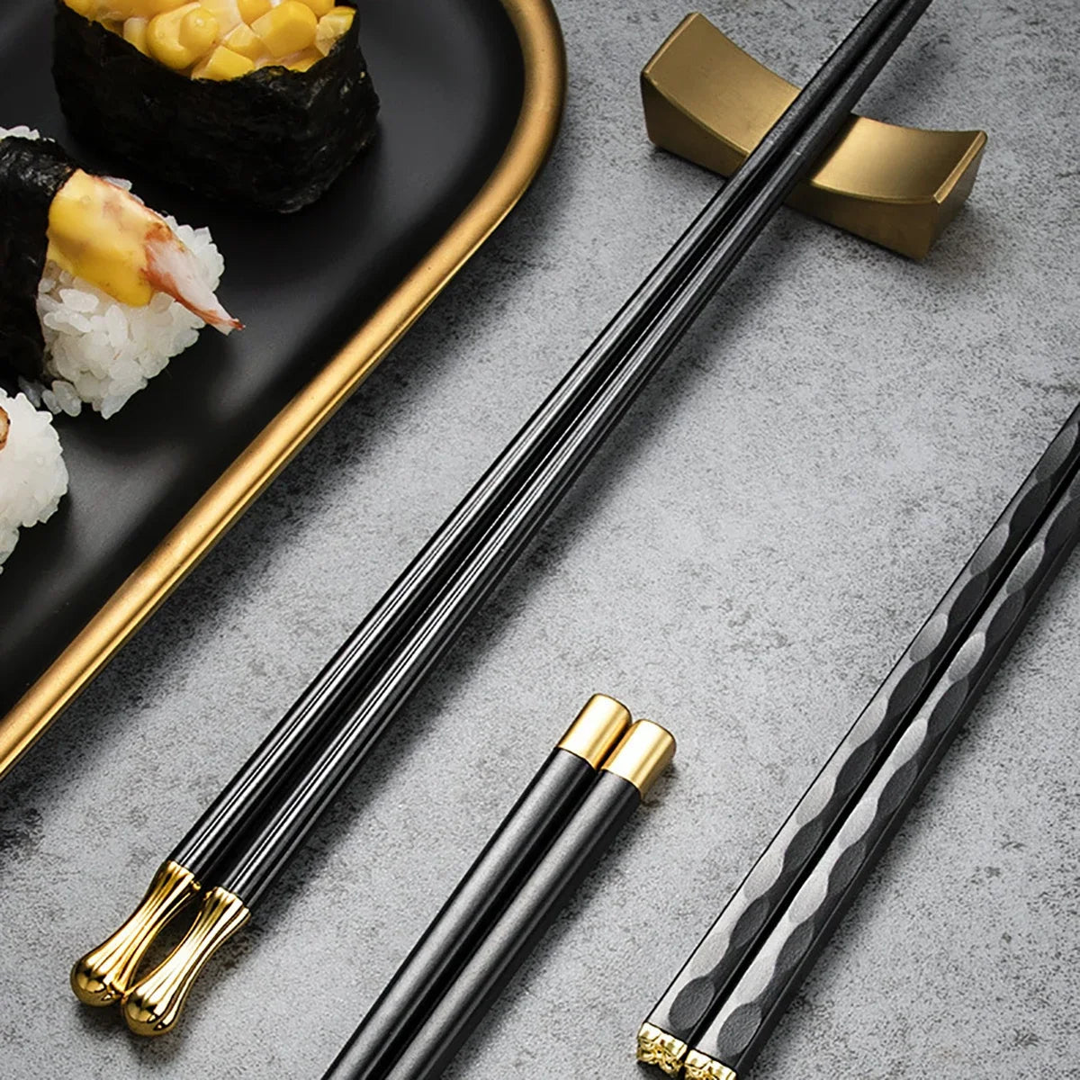Chic Stainless Steel Chopstick Collection