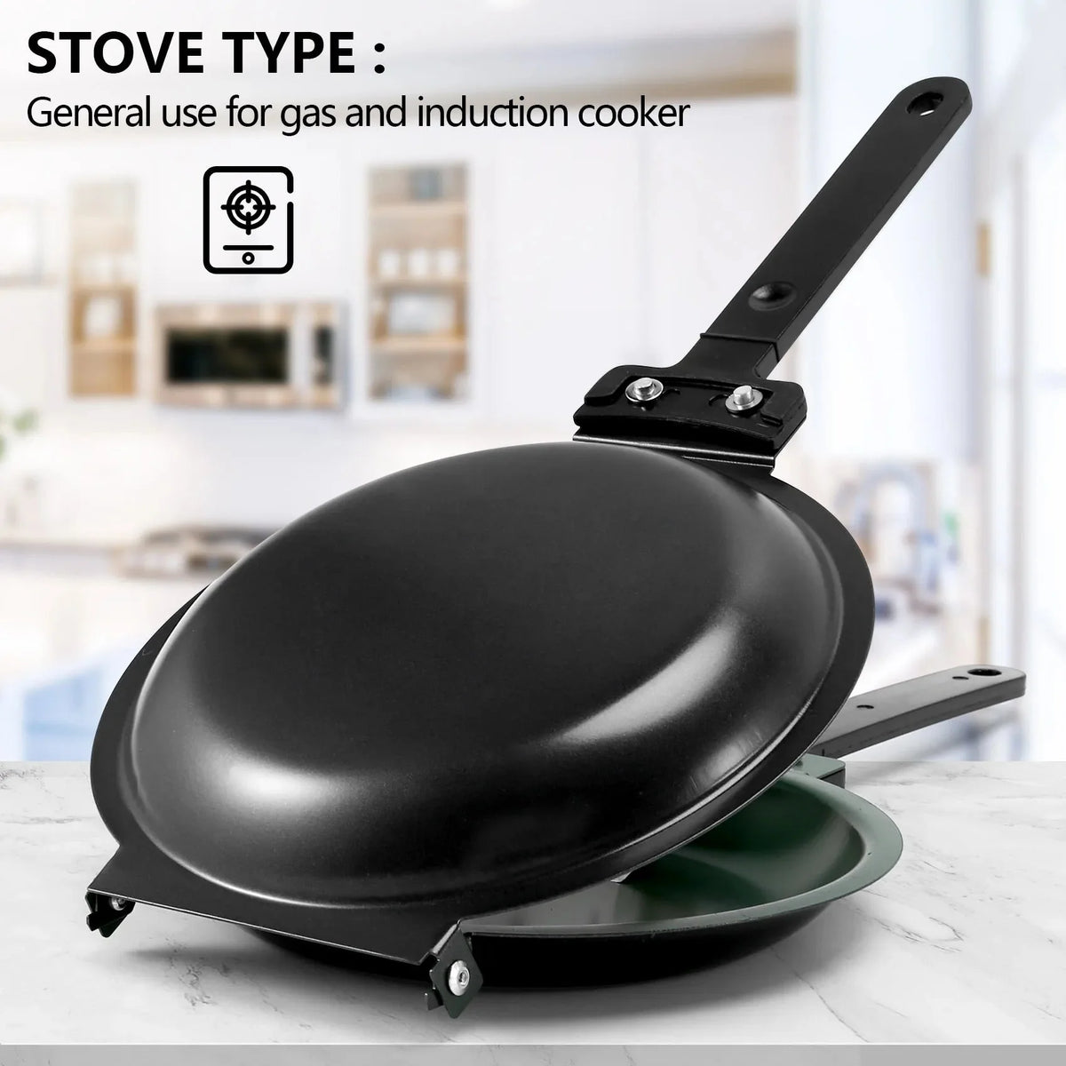 Pan Double-Sided Non-Stick Stainless Steel