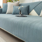 Elastic & Non-Slip Ribbed Chenille Sofa Cover
