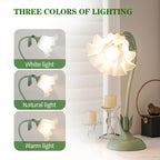 USB Powered Table Lamp with Floral Design