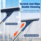 Window Squeegee 2-in-1 Microfiber & Telescopic Handle