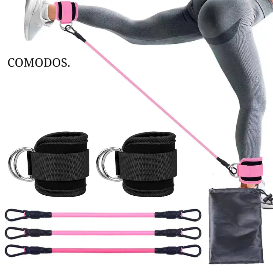 Resistance Bands For Glutes & Legs Adjustable Levels