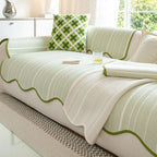Machine Washable Durable Microfiber Herringbone Sofa Cover (Versatile Fit)