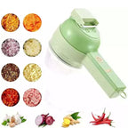 Electric Food Chopper 4-in-1 Stainless Steel Blades