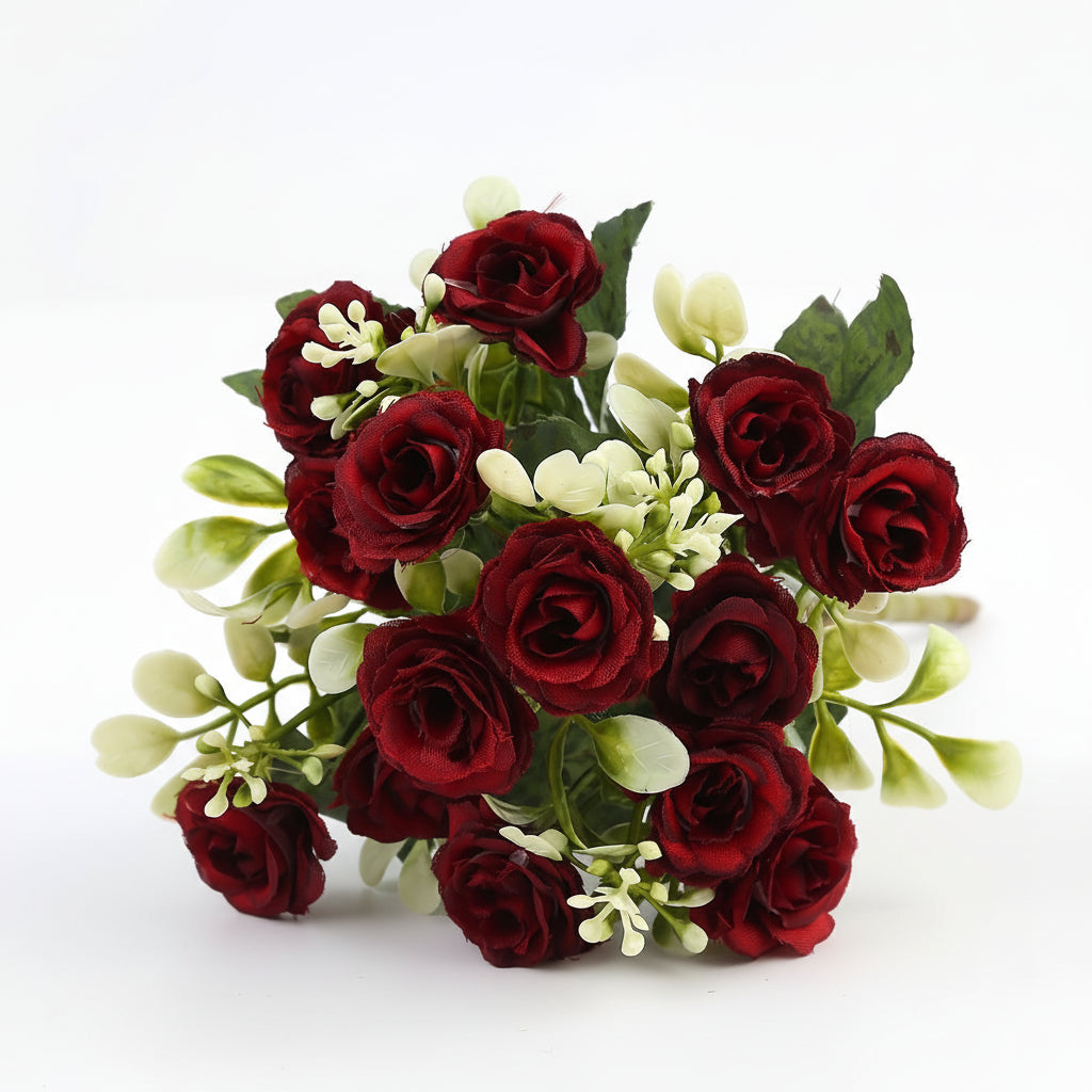 Decorative Hanging Basket with Artificial Roses for Mother's Day