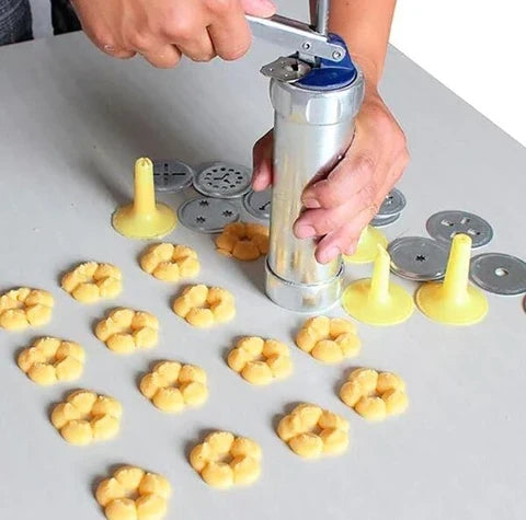 Cookie Press One-Press Ergonomic 10 Or 20 Shapes