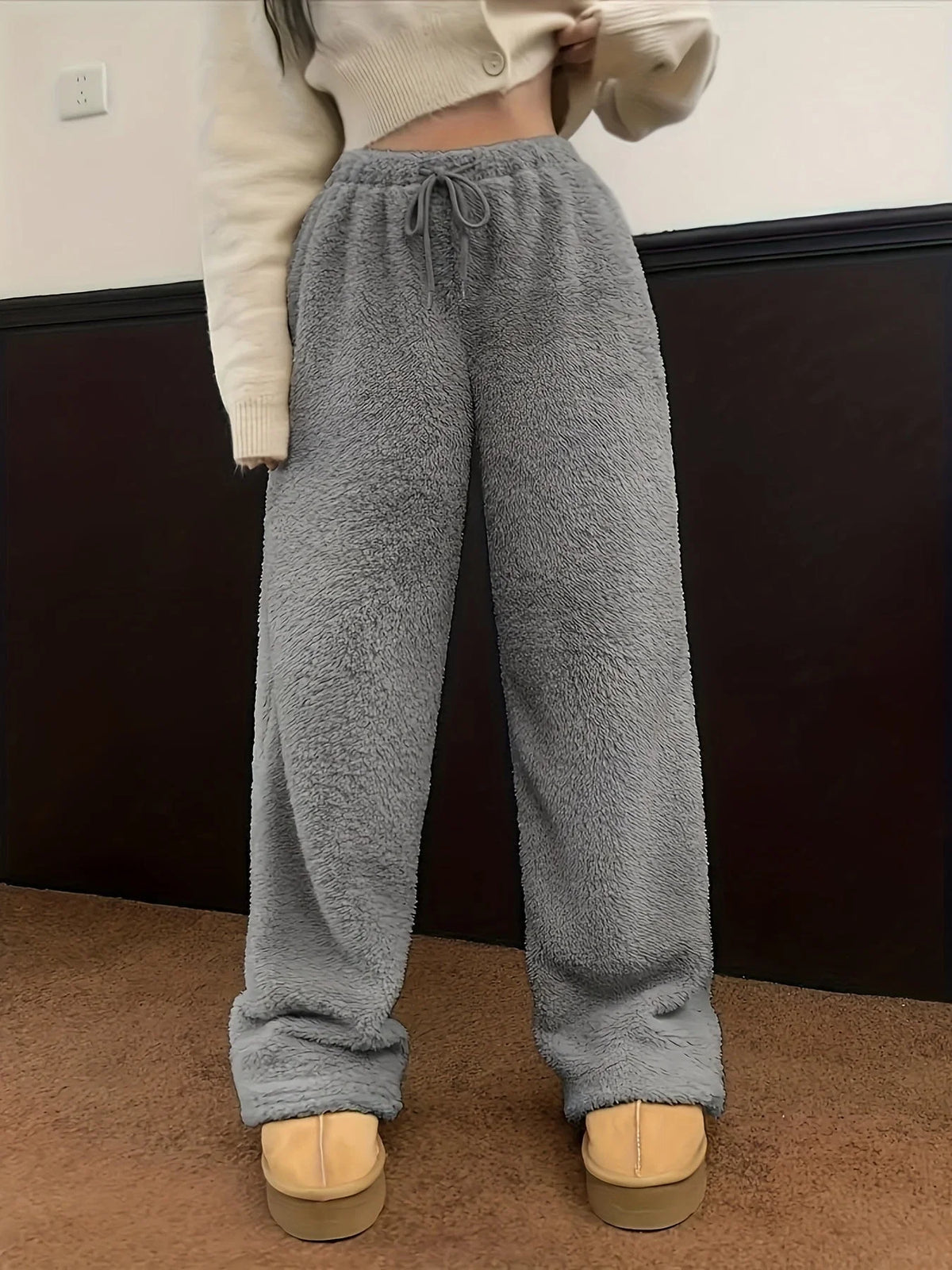 Lounge Pants Teddy Sherpa Ultra-Soft Relaxed Fit