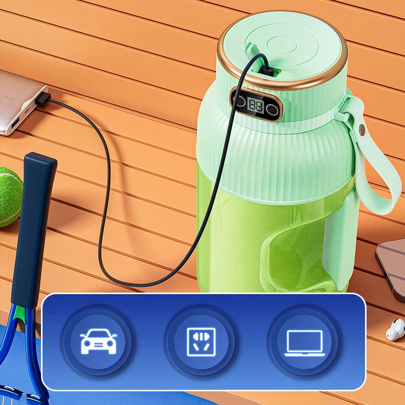 Portable Blender 1.2L USB-C Rechargeable & Digital Display