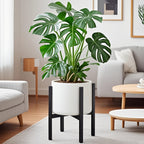 Modern Flower Pot Holder - Adjustable Metal Stand for Indoor/Outdoor Use