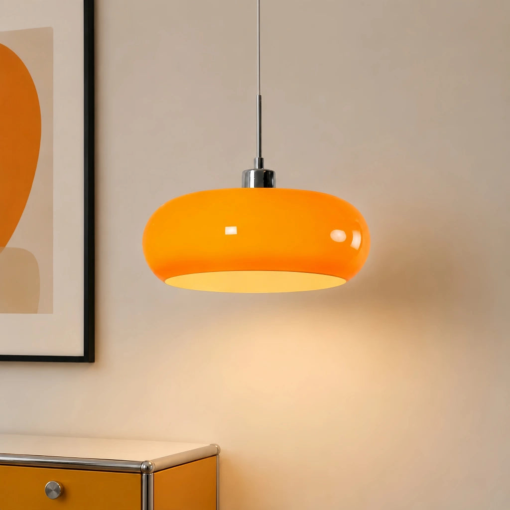 Geometric Transparent Glass Pendant Light (E27 Compatible)