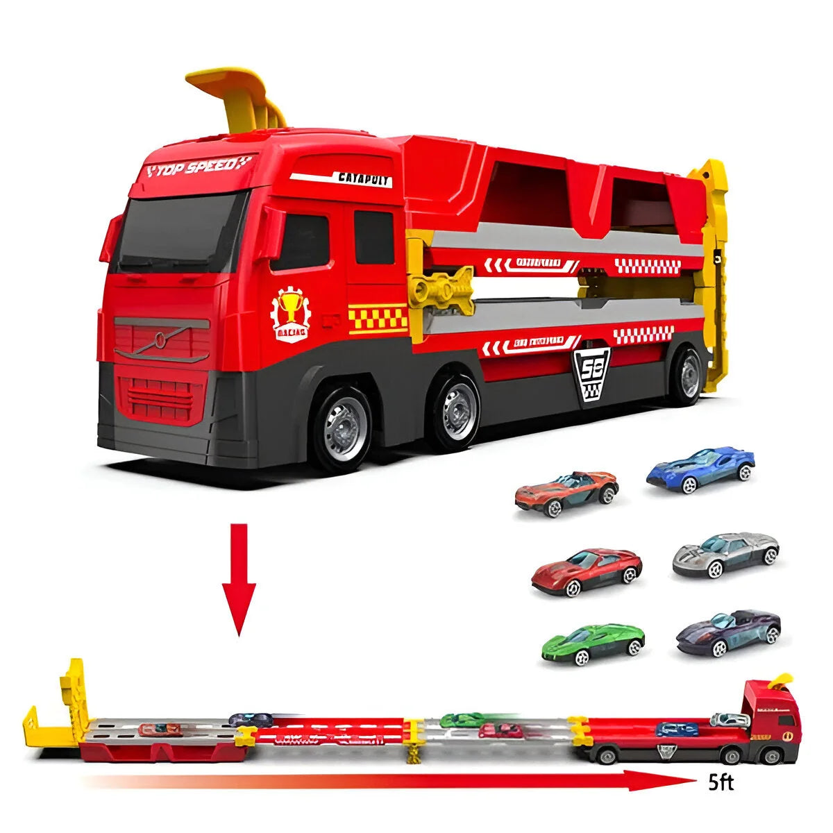 Racetrack Playset Power Launch Expandable 5 Mile Track
