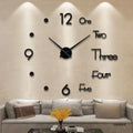 Contemporary 3D Wall Clock – Timeless Elegance in Design