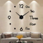 Contemporary 3D Wall Clock – Timeless Elegance in Design