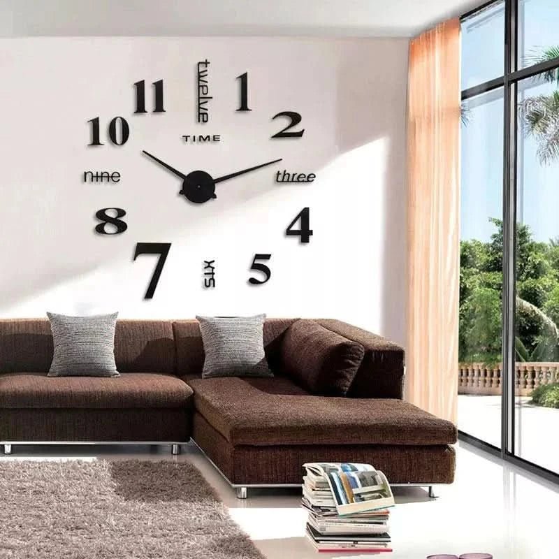 Contemporary 3D Wall Clock – Timeless Elegance in Design