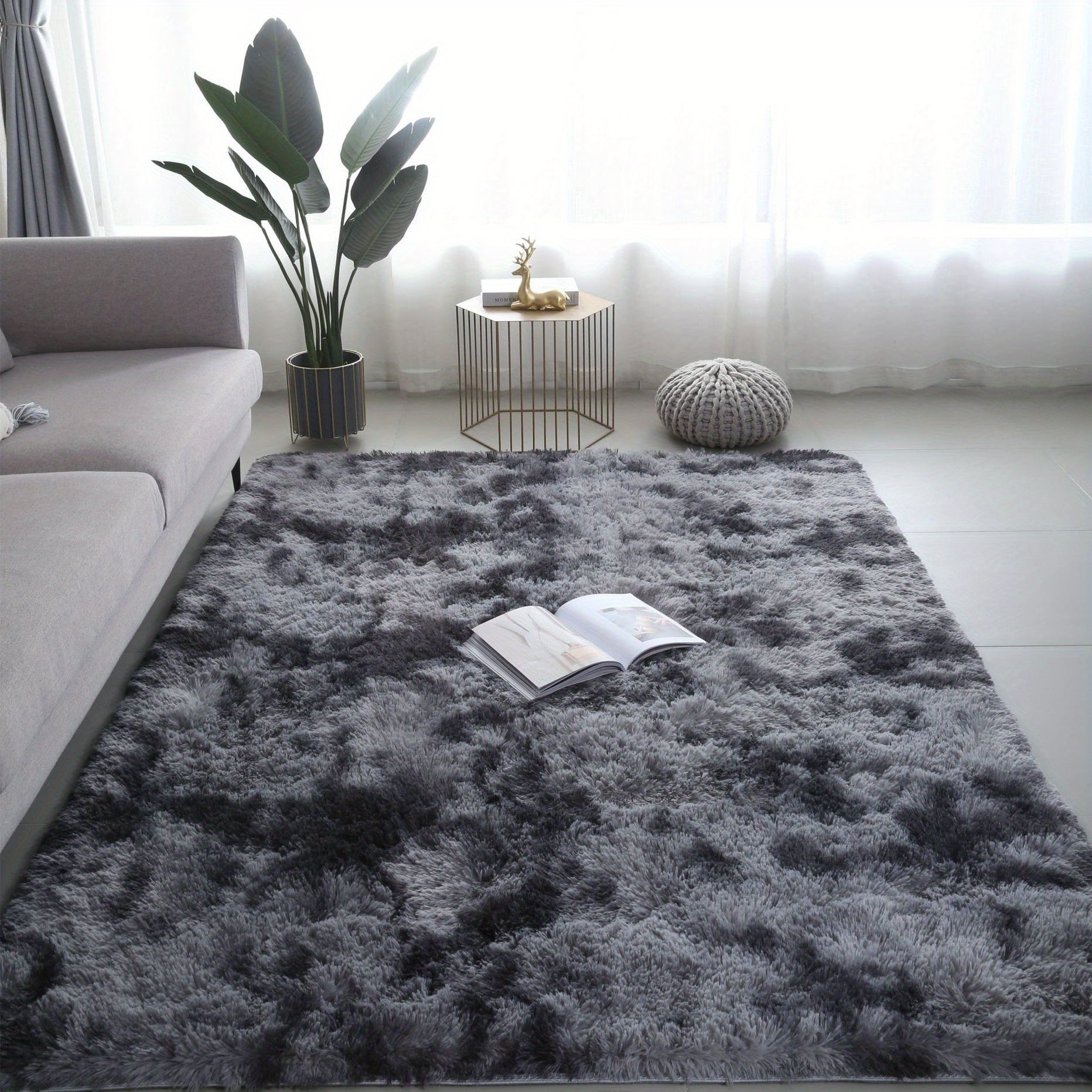 Non-Slip Shaggy Polyester Floor Mat