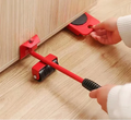 Furniture Mover Set Ergonomic Lever & 360 Swivel Wheels