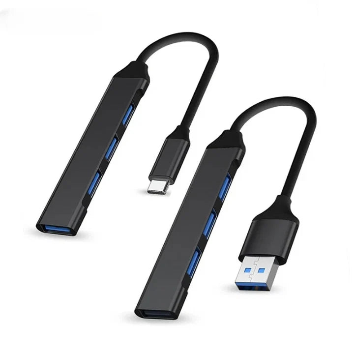 USB Hub 4-Port USB 3.0 & 2.0 Aluminum