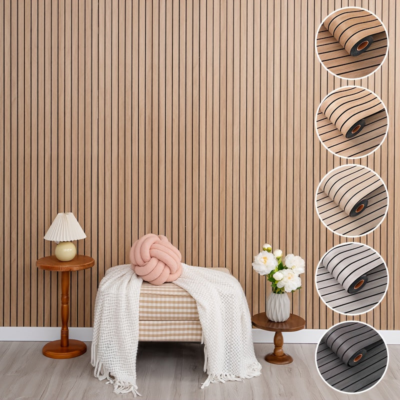 Embossed 3D Wood-Look Self-Adhesive Wall Sticker