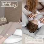 Ergonomic Maternity Support Pillow – Adjustable for Side and Stomach Sleep