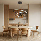 Modern Spiral Chandelier with 3 Layers of LED Lights