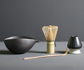 Ceramic Bowl and Bamboo Whisk Matcha Set – 4-Piece Japanese Tea Essentials