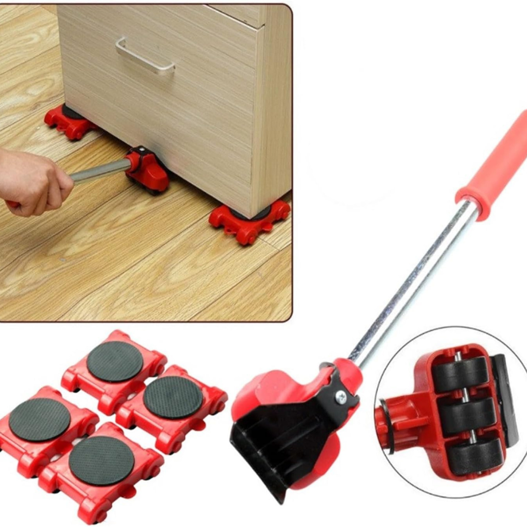 Set of 4 Tools for Lifting and Moving Furniture
