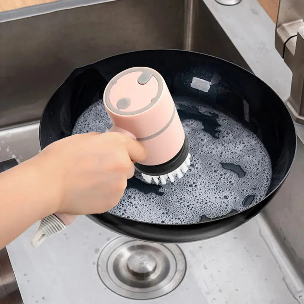 Automatic Dish Brush Rotating Head USB Rechargeable