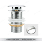 Pop-Up Drain Plug Brass & Stainless Set of 2