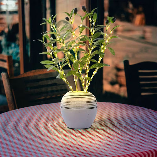 Cherry Blossom and Olive Branch Lighted Home Decor