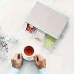 Tea Organizer Compact 3-Drawer Space-Saving