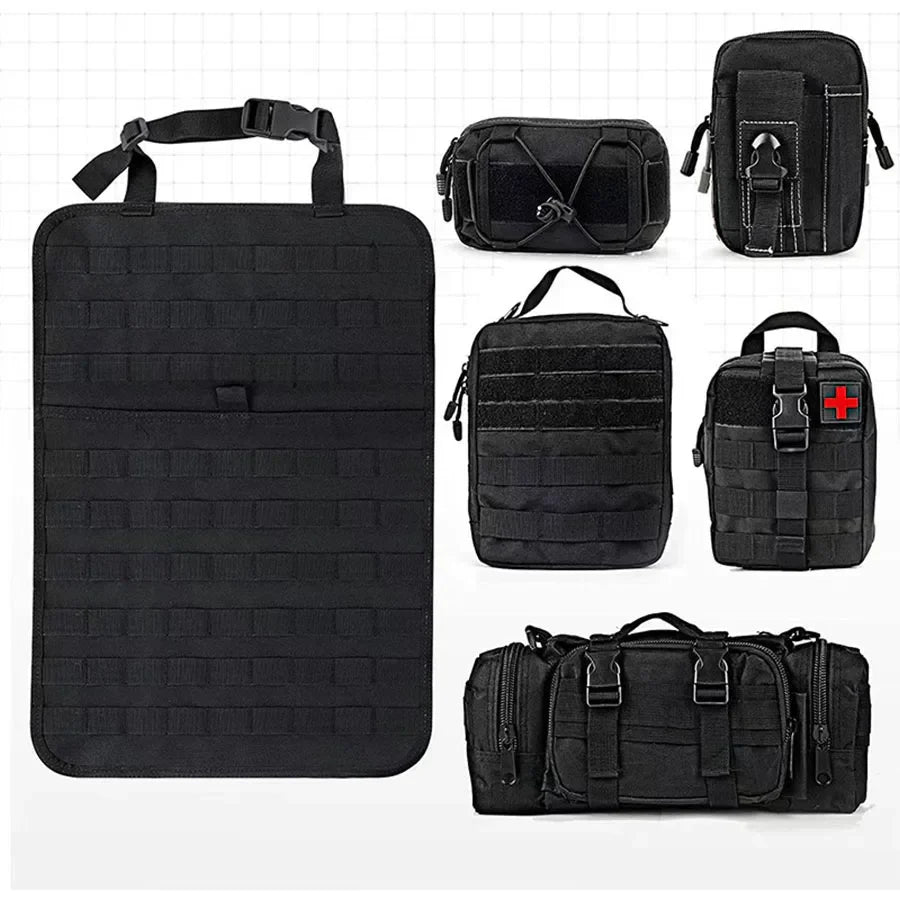 Hanging Car Organizer Oxford 600D Six Pockets