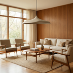 Adjustable Textured Concrete-Look Pendant Lamp