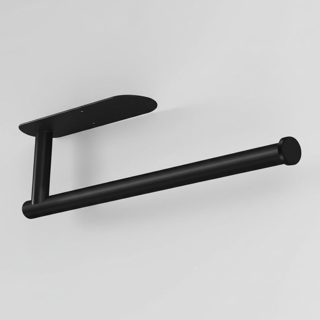 Under-Cabinet Paper Towel Dispenser in Black Stainless Steel