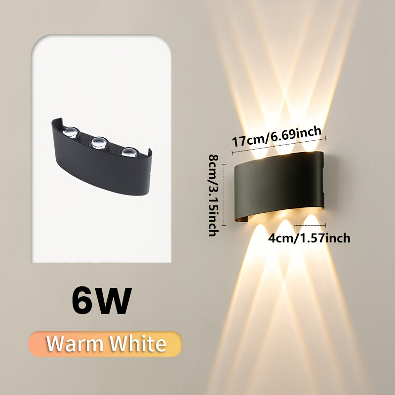 Indoor and Outdoor Dual Beam LED Wall Fixture - IP55 Rated