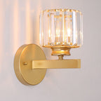 Contemporary Iron and Glass Wall Sconce Light Fixture