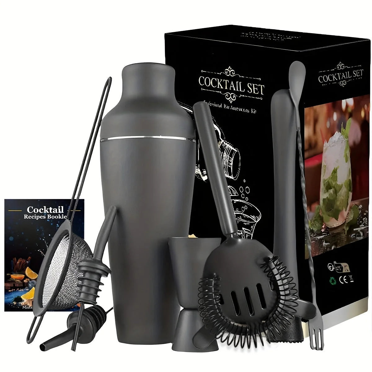 Cocktail Set Stainless Steel Complete Bar Kit