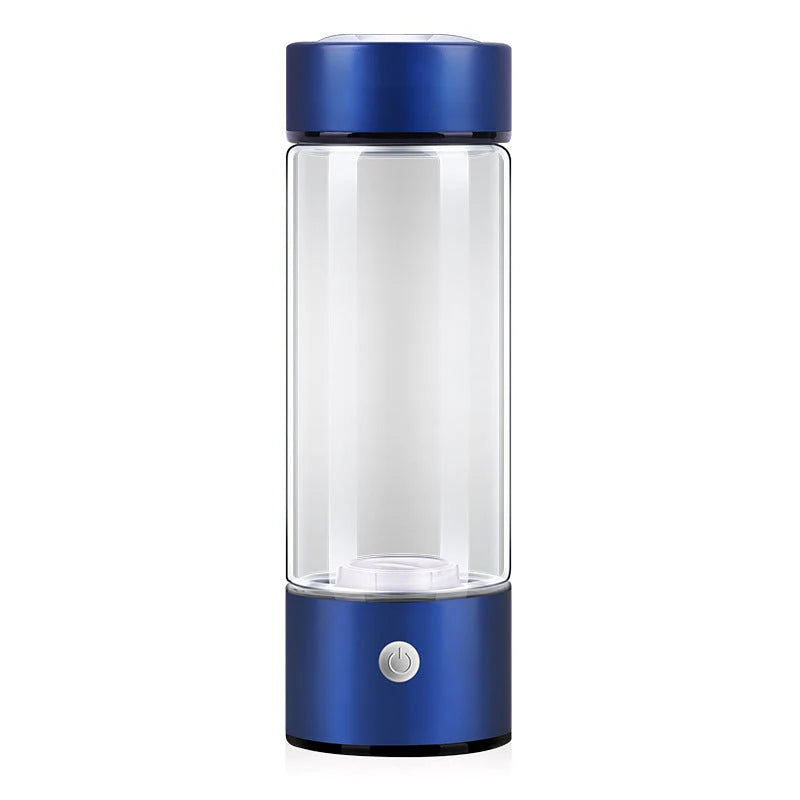 Hydrogen Water Bottle USB Rechargeable Borosilicate Glass 420ml
